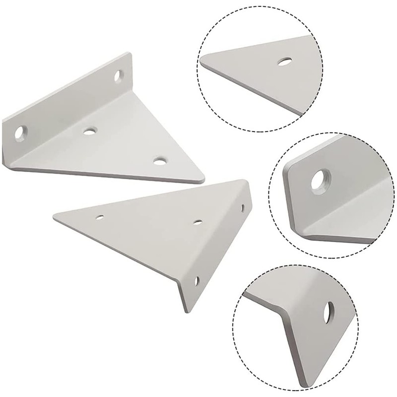 Pack of 2 Triangular Wall Brackets, Shelf Brackets, Triangle Shape,