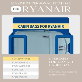 Hayayu Ryanair Hand Luggage 40 x 20 x 25 Backpack, Hand Luggage, Aeroplane 40 x 20 x 25 cm, Hand Luggage, Travel Backpack, 20 L Hand Luggage, Suitcase, Travel Bag for 14 Inch Laptop with Small Theft