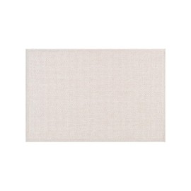 CAMILSON Easy Jute Rug 2x3, Indoor Outdoor Off-White Color Fiber Area Rugs for Bathroom and Kitchen Rug, Herringbone Seagrass Boho Woven Design, Easy-Cleaning, Washable Outside Carpet Alfombras 2 x 3