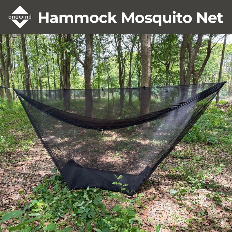 onewind Hammock Mosquito Net, Camping Hammock Bug Net with Zipper