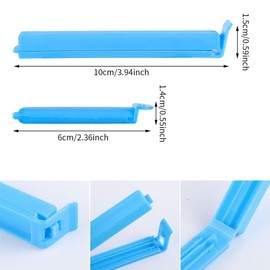 YIAGUN Food Storage Bag Clips, Plastic Sealing Bag Clips in 5 Colours Reusable Food Bag Clips Colorful Plastic Bag Sealing Clips (20 Pcs)