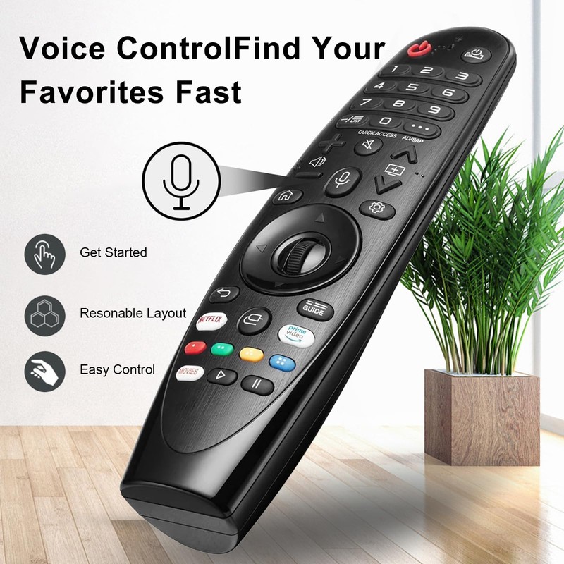 KQLHLHDYZ Remote Control for L-G Smart TV AKB75855501 Bluetooth Voice