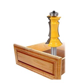 3-1/2", 4-1/2" Wood Router Bit Set, 1/2 Shank Crown, Rectangular Door & Drawer Panel Shapes Router Bit