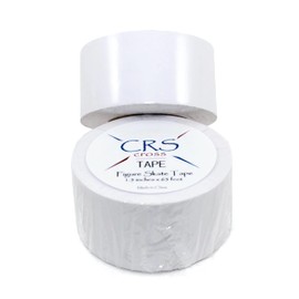 CRS Cross Figure Skate Tape. 1.5 Inch Wide White. Protection for Leather Figure Skates. White and Shiny Skate Boots - No Need for Polish. Tape Your Ice Skating Laces to Keep Them Tied Tight.