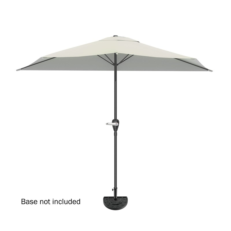 Half Umbrella Outdoor Patio Shade - 9 ft Patio Umbrella
