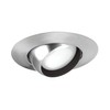 NICOR Lighting 6 inch Nickel Recessed Eyeball Trim Designed for