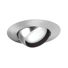 NICOR Lighting 6 inch Nickel Recessed Eyeball Trim Designed for 6 inch Housings (17506NK)