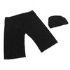 Men Swim Shorts and Cap Waterproof Adjustable Waist Strap Quick