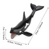 Simulation Whale Miniature Animal Toy Collection Figurine Home Decor Ornament