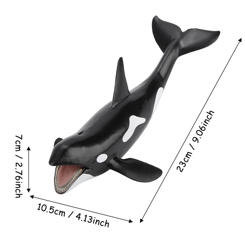 Simulation Whale Miniature Animal Toy Collection Figurine Home Decor Ornament