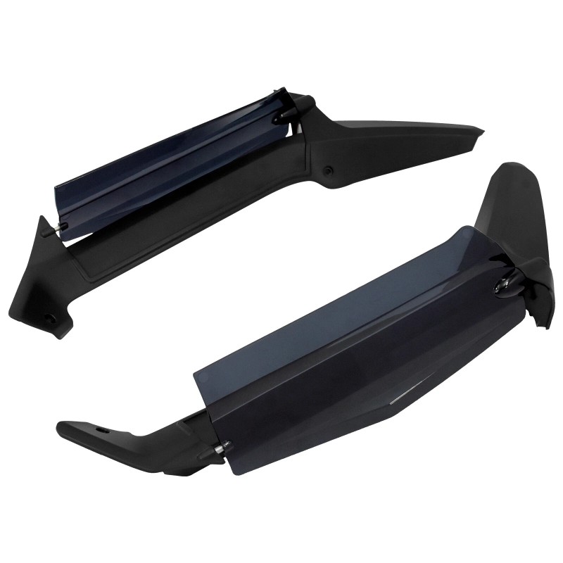 YHMTIVTU Adjustable Dark Smoke Air Deflectors Fits For Honda Gold