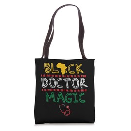 Black Doctor Magic Africa Map Cool Black History Month Gift Tote Bag
