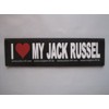 I ♥ MY JACK RUSSEL (Small) Package of 2 Julius-K9