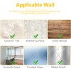 YUWANTING Stainless Steel Broom Holder, Self-Adhesive, 4 Gripper Positions, 4