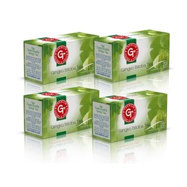 80 Tea Bags Focus Tea with 100% Ginkgo Leaves, Ginkgo Tea with Refreshing Peppermint & Green Tea - Memory Tea for Mental & Physical Health Tea Mix With Peppermint and Grean Tea Leaves