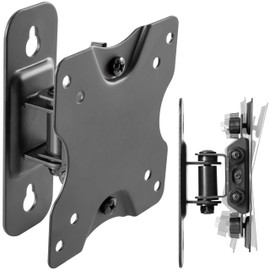 RICOO S3711 Monitor TV Wall Bracket Flat Tilt Swivel 13-27 Inch VESA 75x75 100x100 Universal LCD LED Screen Mount Black