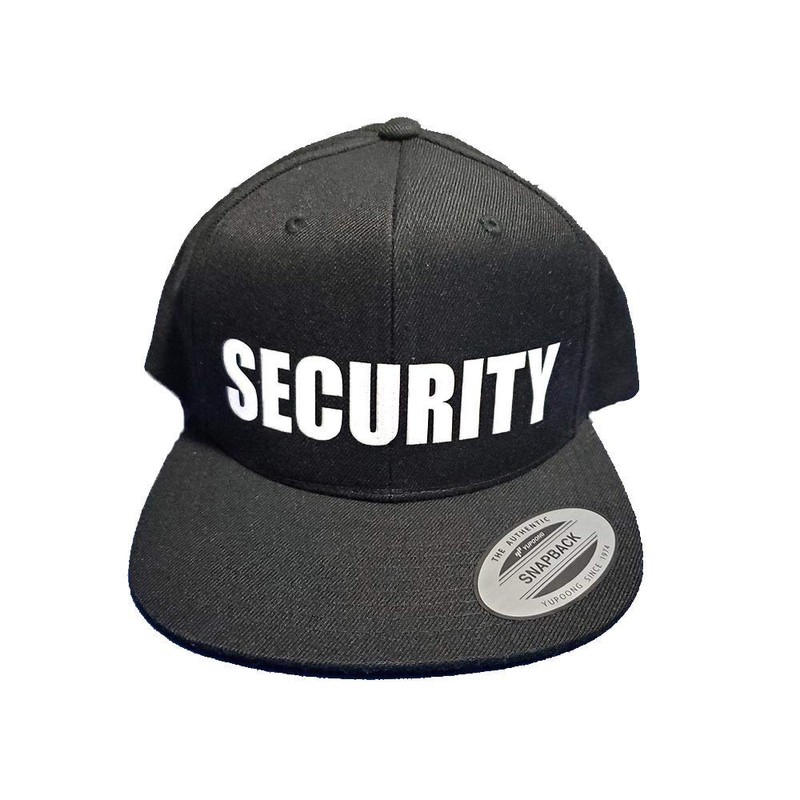 SECURITY Baseball Cap Hat Snapback by 6ixset - Flexfit Yupoong