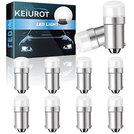 1895 Led Bulb 1893 1815 1816 53 57 Bulb BA9S Led Bulb AC/DC 12V for Indicator Lights Car Dome Map Trunk License Plate Courtesy Step Light White,10-Pack
