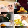 Professional 6 Pcs Stainless Steel Cooking Tweezer Tongs Set for
