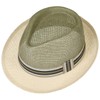 Lipodo Twotone Trilby Straw Hat - Summer Hat Women/Men -