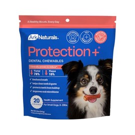 Ark Naturals Protection+ Brushless Toothpaste, Dog Dental Chews for Small Breeds, Prevents Plaque & Tartar, Freshens Breath, 12oz, 1 Pack