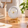 Analog Alarm Clock for Bedside Use – Silent Luminous Pointer