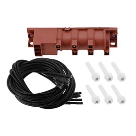 Teengse 6 Exits Igniter Kit Pack Fit for GE, Whirlpool Gas Range Cooktop Spark Module Replacement, 110/120V/240V with 6 Spark Ceramic Electrodes and Wires Cable 36"
