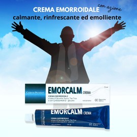 CISBANI PHARMA Emorcalm Crema emorroidi 75 ml con Opuntia, Tea Tree e Rusco