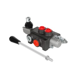 Hydraulic Control Valve 1 Spool 11 GPM SAE Ports Adjustable Relief Lever Handle Double Acting Parallel Center Tractor Loader W/Joystick Small Tractors/Tanks Loaders Log Splitters 3600 PSI