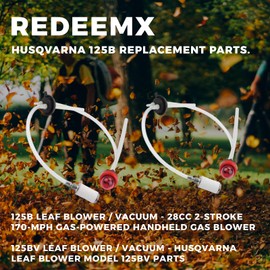 REDEEMX 125B 581798001 Fuel Line Filter Grommet Primer Bulb kit Compatible With Husqvarna 125BX 125BVX Gasoline Leaf Blower