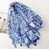 WaJuemy Boho Scarf Shawl Wrap for Women Casual Lightweight Linen