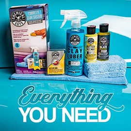 Chemical Guys Sistema Completo de Arcilla para Coches, Camiones, Todoterrenos y Motocicletas, Kit