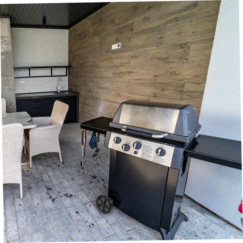 CAXUSD Stable BBQ Grill Wheels Easy to Move Caster Wheels