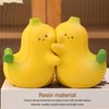 2Pcs Banana Bookend Hugging Bookends Cartoon Resin Bookend Book Stopper
