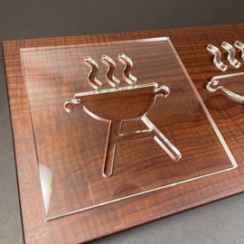 BBQ Acrylic Router Template