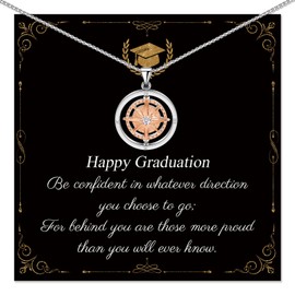 FANCIBAND Graduation Gifts For Her 2025 Gold Necklace For Women Grad Gift Students Granddaughter Daughter Best Friends Coworker Classmate
