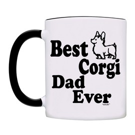 Corgi Dad Mug-0081-Black
