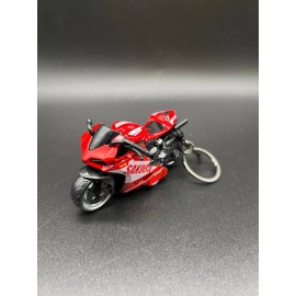 Mini Motorcycle Keychain Personality Keyring Backpack and Wind-Up Toy