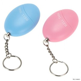 Personal Safety Alarm Keychain Self-Defense Alarm (P00225) - Pink 2ea