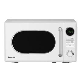 Magic Chef Microwave - 0.7 Cu Ft Retro Style Countertop Microwave Oven, Compact Kitchen Counter or Dorm Appliance, 700 Watts, White
