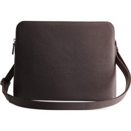[Evoon] Fresh Sacoche Leather, Genuine Leather Men's Pouch, Shoulder Bag, Small Pouch, dark brown