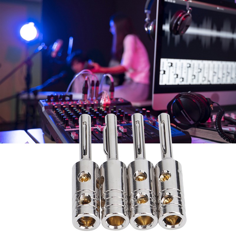 Monosaudio B80（R）Banana Plug Pure Copper Power Plug Connector for Professional