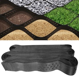 BIXCAER 2" Depth Gravel Grid 9X17FT Geogrid Ground Grid Gravel Retainer 1900 LBS Per Sq FT Permeable Stabilization System for Patio, Driveway, Garde, Shed Base, Parking Lot,Slopes and Walkway