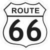 ROUTE 66 SIGN, 12" ALL ALUMINUM / man cave, home