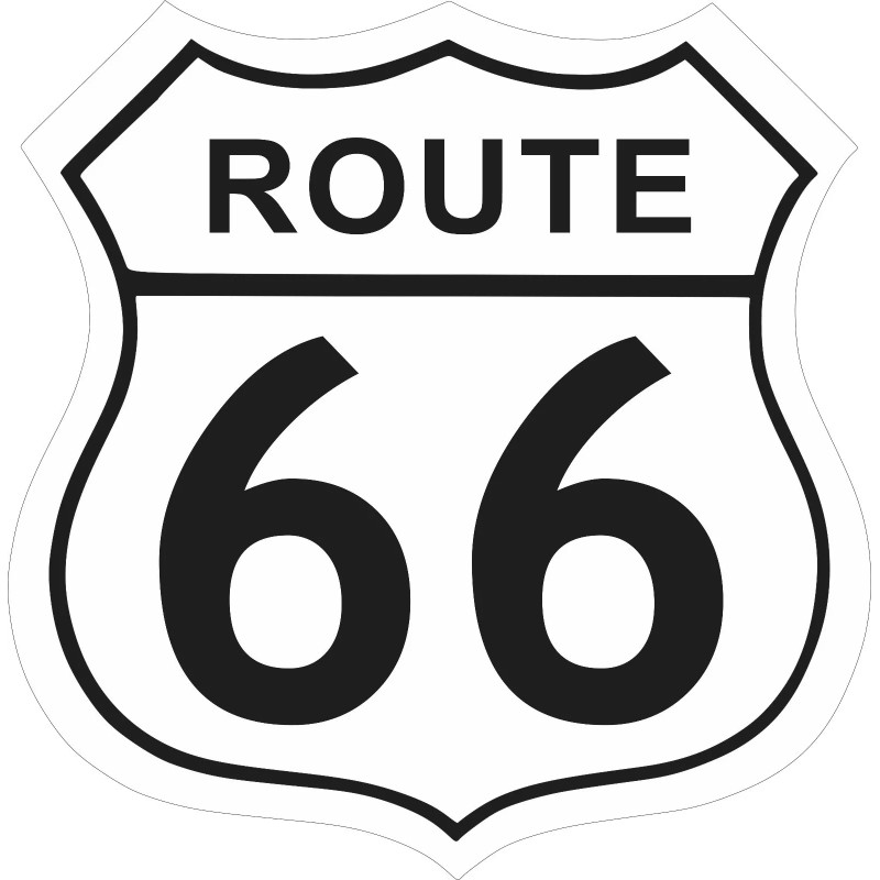ROUTE 66 SIGN, 12" ALL ALUMINUM / man cave, home