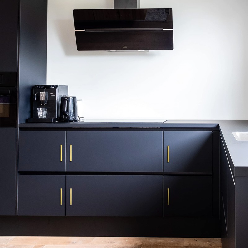 Ravinte 10 Pack Square Bar Kitchen Cabinet Handles Gold Cabinet