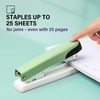 WORPSON Metal Stapler, 6.5-Inch Desktop Stapler, 25 Sheet Capacity, Includes