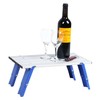 PORTAL Folding Mini Small Beach Table, Portable Aluminum Beach Table