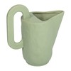 Bloomingville Modern Decorative Stoneware Handle, Sand Finish, Mint Green Pitcher
