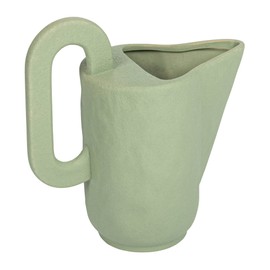 Bloomingville Modern Decorative Stoneware Handle, Sand Finish, Mint Green Pitcher